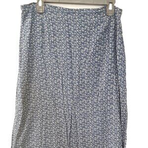 Honors Woman's Maxi Skirt Size LARGE, Zip Closure, No Slit, Blue